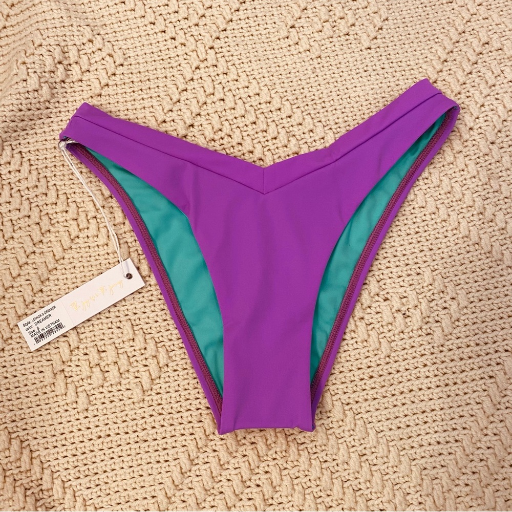 Jolyn Purple and Teal Bikini Bottom